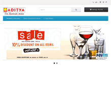 Tablet Screenshot of adityapromoters.com